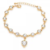 Bransoletki - Swarovski Murrano Bransoletka Elements Serduszko VA-096 - miniaturka - grafika 1