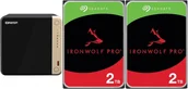 Serwery plików NAS i macierze dyskowe - Serwer plików Qnap TS-464-8G + 2x Seagate IronWolf 2TB ST2000VN003 - miniaturka - grafika 1