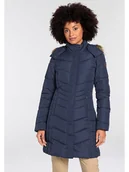 Kurtki damskie - Icepeak Płaszcz pikowany "Paiva" w kolorze granatowym - miniaturka - grafika 1