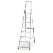 Drabiny - ALVE Jednostronne schodki aluminiowe EUROSTYL, 1x8 szczebli, wysokość 1,62 m 558033 - miniaturka - grafika 1