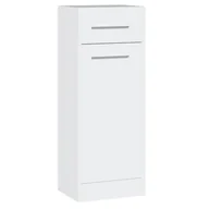 Szafki łazienkowe - Szafka łazienkowa niska SLIM SL3 biały laminat - miniaturka - grafika 1