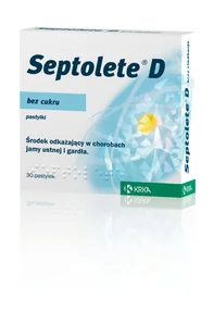 Septolete D pastyl.do ssania 30 pastyl. - Leki przeciwbólowe - miniaturka - grafika 1