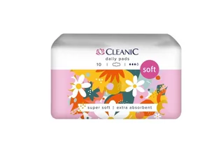 CLEANIC Podpaski higieniczne Soft - na dzień 1op.-10szt - Podpaski - miniaturka - grafika 2