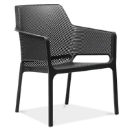 Pozostałe meble ogrodowe - Nardi Krzesło ogrodowe Net Relax antracytowe 40327.02.000 - miniaturka - grafika 1