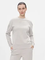 Bluzy damskie - Calvin Klein Bluza Metallic Micro Logo Sweatshirt K20K206961 Beżowy Regular Fit - miniaturka - grafika 1