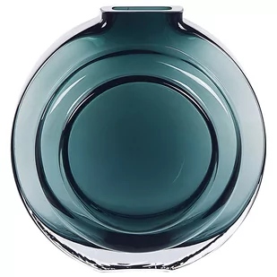 Wazon na kwiaty szklany 27 cm zielony KAPELI - Wazony i flakony - miniaturka - grafika 1