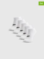 Skarpetki damskie - 4F Skarpety (5 par) w kolorze białym - miniaturka - grafika 1