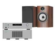 Zestawy stereo - Rotel RC-1572 MkII (srebrny) + RB-1582 MkII (srebrny) + 706 S3 (mokka) - miniaturka - grafika 1