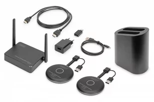 Przedłużacz/Extender HDMI system pracy zespołowej, bezprzewodowy 50m 4K 60Hz 5GHz (zestaw) - Pozostałe akcesoria do telefonów - miniaturka - grafika 1