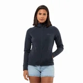 Kurtki damskie - Damska kurtka polarowa Jack Wolfskin WALDSEE HOODED JKT W night blue - XS - miniaturka - grafika 1