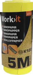 Dedra Work>it® K120 Sandpapir 11,5×500 cm 1 rulle - Akcesoria do urządzeń pomiarowych - miniaturka - grafika 1