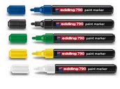 Markery permanentne - Edding MARKER LAKIEROWY OKRĄGŁA KOŃCÓWKA 2-3MM CZERWONY 790/002/CZ ED - miniaturka - grafika 1