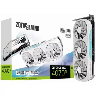 ZOTAC GeForce RTX 4070 Ti Gaming Trinity White Edition 12GB OC DLSS 3 ZT-D40710Q-10P - Karty graficzne - miniaturka - grafika 1