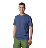 Koszulki męskie - Męska koszulka Columbia Thistletown Hills Short Sleeve Dark Mountain L - miniaturka - grafika 1