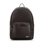 Torby na laptopy - Plecak na laptopa 15’’ z ekoskóry brązowy - miniaturka - grafika 1