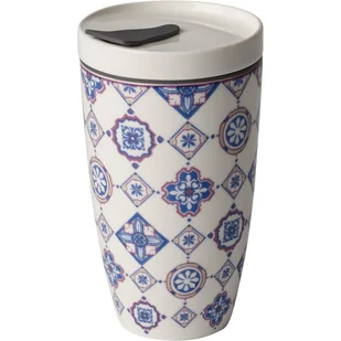 Villeroy & Boch Indigo kubek Coffee-To-Go-, naczynia z wysokiej jakości Premium w kolorze zielonym, 350 ML, porcelana, niebieski, 9.1 x 9.1 x 15.6 cm 10-4229-9610 - Kubki - miniaturka - grafika 2