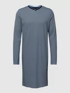 Piżamy męskie - Koszula nocna ze wzorem na całej powierzchni ‘Fine Interlock’ - miniaturka - grafika 1