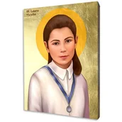 Ikony i obrazy sakralne - Ikona złocona błogosławionej Laury Vicuñy - miniaturka - grafika 1
