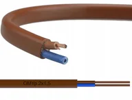 Pozostałe akcesoria sieciowe - BRĄZOWY ZAMEL Przewód OMYp 2x1,5 linka elastyczna płaska 300V - miniaturka - grafika 1