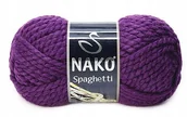 Pasmanteria - WŁÓCZKA NAKO Spaghetti kol. 11209 ciemny fiolet - miniaturka - grafika 1
