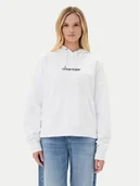 Bluzy damskie - Guess Jeans Bluza W5RQ27 K68I4 Biały Oversize - miniaturka - grafika 1