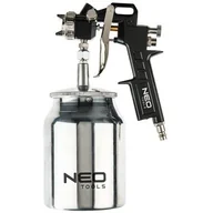 Pistolety do klejenia - NEO Pistolet lakierniczy dolny zbiornik 1.0 l dysza 1.5 mm - miniaturka - grafika 1