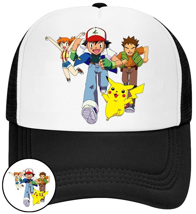 CZAPKA Z DASZKIEM POKEMON PIKACHU DLA DZIECI SIATKA