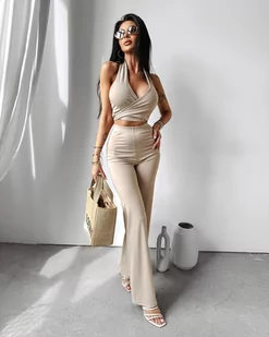 Komplet damski OLAVOGA MOSS 2024 beż M - Fashionplace - Komplety damskie - miniaturka - grafika 1