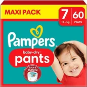 Pieluchy - Pampers Pants Pieluchomajtki Rozmiar 7 (60 sztuk) - miniaturka - grafika 1