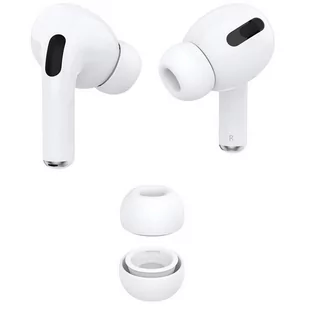 Ear Tips silikonowe gumki wkładki douszne do słuchawek Apple AirPods Pro 1/2 rozmiar L (duży) (2 szt.) - Akcesoria do słuchawek - miniaturka - grafika 1