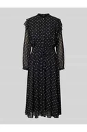 Sukienki - Sukienka midi ze wzorem na całej powierzchni i wiązanym paskiem - Joop! - miniaturka - grafika 1