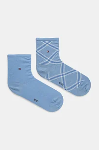 Tommy Hilfiger skarpetki 2-pack damskie kolor niebieski 701229861 - Skarpetki damskie - miniaturka - grafika 1