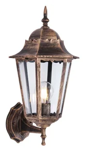 Czarno-złota lampa ogrodowa ścienna - S355 E9-R61 - Lampy ogrodowe Czarno-złota lampa ogrodowa ścienna - S355 E9-R61 - Lampy ogrodowe - miniaturka - grafika 1