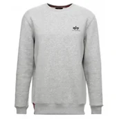 Odzież taktyczna i umundurowanie - Bluza Alpha Industries Small Logo Basic 188307 17 - Szary Melanż - miniaturka - grafika 1