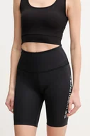 Spodnie sportowe damskie - The North Face szorty sportowe Flex damskie kolor czarny z nadrukiem high waist NF0A8BQNJK31 - miniaturka - grafika 1