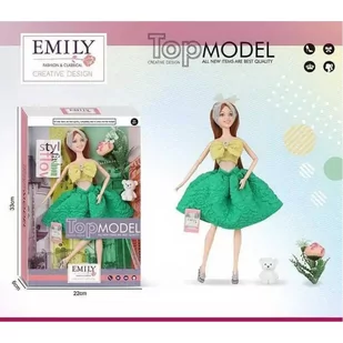 Urocza Lalka Dla Dzieci Księżniczka Suknia Kwiaty - Zabawki interaktywne dla dzieci - miniaturka - grafika 1