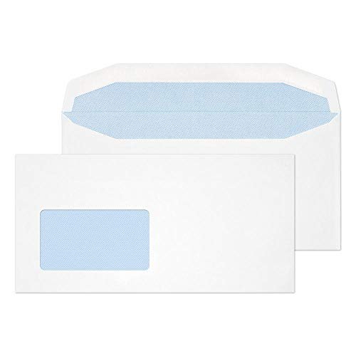 Blake Everyday 114 X 229 Mm 90 gsm Portfel Wysyłkowy Gumowane Cbc Okienko 3804Cbc Biały Pakiet 500