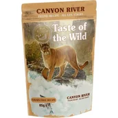 Mokra karma dla kotów - Karma dla kota TASTE OF THE WILD Canyon River Pstrąg z kurczakiem i indykiem w sosie 85 g - miniaturka - grafika 1