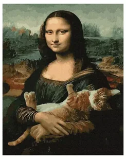 Twoje Hobby Malowanie po numerach - Mona Lisa z kotem 40x50cm - Malowanie po numerach - miniaturka - grafika 2