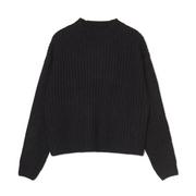 Swetry damskie - Cropp - Czarny sweter basic - Czarny - miniaturka - grafika 1