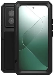 LOVE MEI Etui Pancerne + szkło Powerful do Xiaomi 14, czarne - Etui i futerały do telefonów - miniaturka - grafika 1