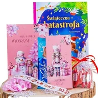 Zestawy upominkowe - PACZKA świąteczna dla dziewczynki książka+notes+słodycze Zestaw Różowy - miniaturka - grafika 1
