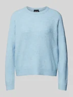 Swetry damskie - Sweter o kroju relaxed fit z okrągłym dekoltem model ‘OLLA’ - miniaturka - grafika 1