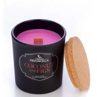 Świece - Świeczka sojowa Coconut and Figs czarna 135g - miniaturka - grafika 1