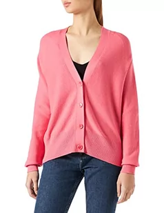 BOSS Damski sweter C_faduana kardigan, Średni Pink663, S - Swetry damskie - miniaturka - grafika 1