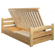 Łóżka - Łóżko sosnowe Tymek LK144, Rozmiar - 90x200, kolor - naturalny - miniaturka - grafika 1