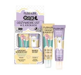 Floslek Floslek Vege Lip Care Zestaw odżywienie ust w 2 krokach - Zestawy kosmetyków damskich - miniaturka - grafika 1