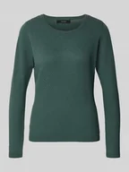 Swetry damskie - Sweter z dzianiny o kroju regular fit z czystej bawełny model ‘CARE’ - miniaturka - grafika 1
