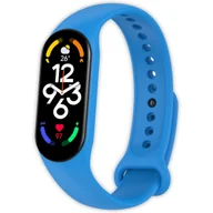 Akcesoria do smartwatchy - Pasek opaska silikonowa Vanfone do Xiaomi Mi Band 5/6/7, błękitny - miniaturka - grafika 1