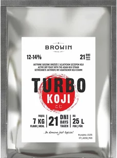 Drożdże gorzelnicze Turbo Koji, 50 g (bez zacierania!) - Domowy wyrób alkoholu - miniaturka - grafika 1